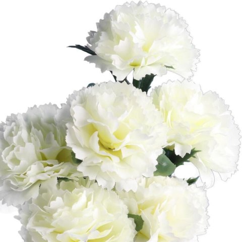 Bukiet GOŹDZIKÓW 42 cm BIAŁY