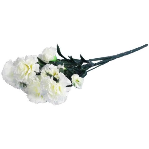 Bukiet GOŹDZIKÓW 42 cm BIAŁY