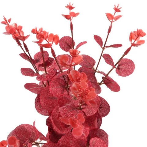 Bukiet liści EUCALYPTUSA w kolorze BORDOWYM 50 cm