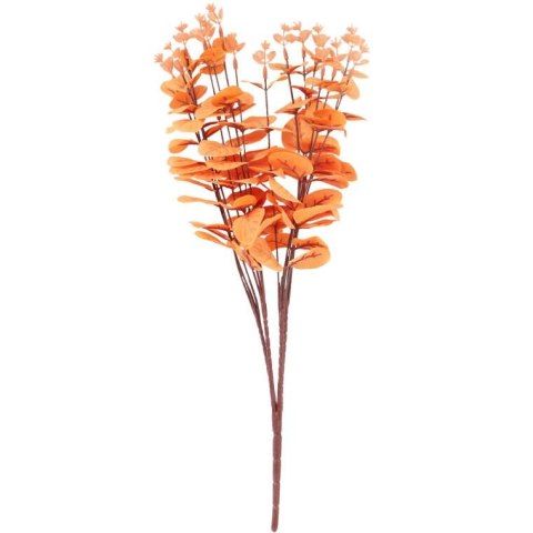 Bukiet liści EUCALYPTUSA w kolorze POMARAŃCZOWYM 50 cm