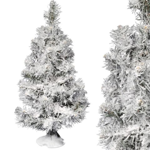 Choinka ZIELONA OŚNIEŻONA 60 CM