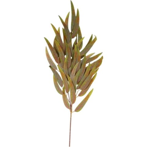GAŁĄZKA LIŚCI PAPIRUSA 70 cm KOLOR ZIELONO CZERWONY