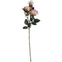 GAŁĄZKA Z 3 RÓŻAMI 56 CM RÓŻOWA