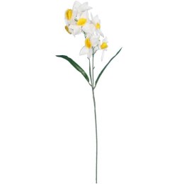 GAŁĄZKA Z 9 KWIATAMI NARCYZA 70 CM BIAŁA