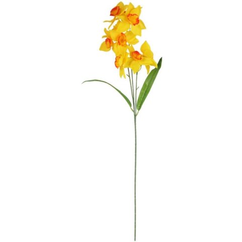 GAŁĄZKA Z 9 KWIATAMI NARCYZA 70 CM ŻÓŁTA