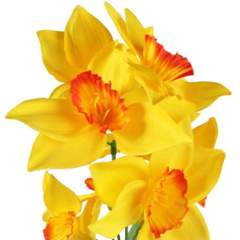 GAŁĄZKA Z 9 KWIATAMI NARCYZA 70 CM ŻÓŁTA