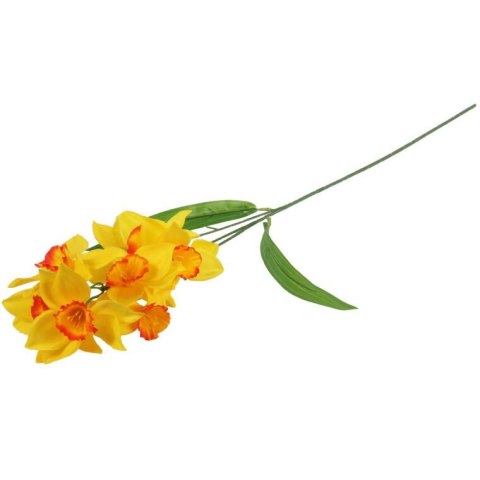 GAŁĄZKA Z 9 KWIATAMI NARCYZA 70 CM ŻÓŁTA