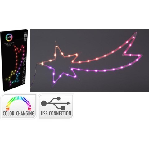 KOMETA DEKORACYJNA WISZĄCA 35LED RGB USB KOMETA DEKORACYJNA WISZĄCA 35LED RGB USB