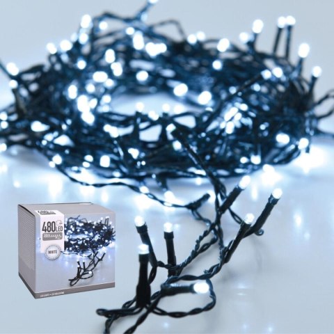 LAMPKI CHOINKOWE ŁAŃCUCH ŚWIETLNY 480 LED ZIMNY BIAŁY LAMPKI CHOINKOWE ŁAŃCUCH ŚWIETLNY 480 LED ZIMNY BIAŁY