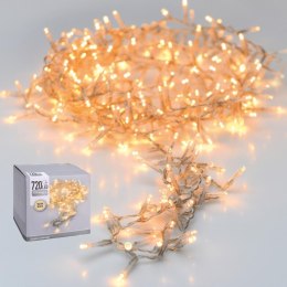 LAMPKI CHOINKOWE ŁAŃCUCH ŚWIETLNY 720 LED CIEPŁY BIAŁY PRZEŹROCZYSTY PRZEWÓD