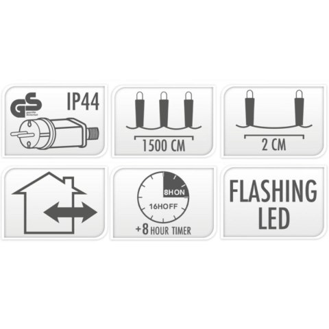 LAMPKI CHOINKOWE ŁAŃCUCH ŚWIETLNY 750 LED FLASH CIEPŁY BIAŁY LAMPKI CHOINKOWE ŁAŃCUCH ŚWIETLNY 750 LED FLASH CIEPŁY BIAŁY