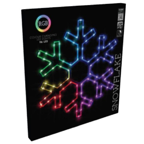 PŁATEK ŚNIEGU DEKORACYJNY WISZĄCY 90LED RGB USB PŁATEK ŚNIEGU DEKORACYJNY WISZĄCY 90LED RGB USB