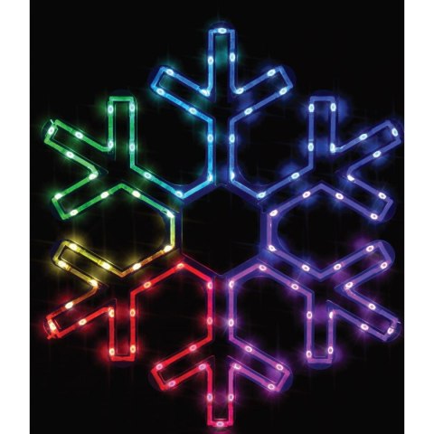 PŁATEK ŚNIEGU DEKORACYJNY WISZĄCY 90LED RGB USB PŁATEK ŚNIEGU DEKORACYJNY WISZĄCY 90LED RGB USB