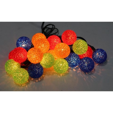 Sznur Kolorowych Lampek LED w Kształcie Kulek, 4,75m, Zasilanie Sieciowe