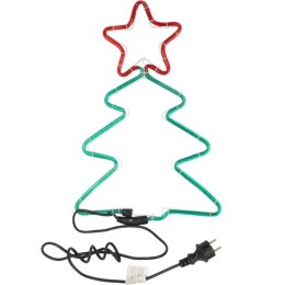 BOŻONARODZENIOWA DEKORACJA Z WĘŻA ŚWIETLNEGO LED- CHOINKA 50 CM