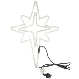 BOŻONARODZENIOWA DEKORACJA Z WĘŻA ŚWIETLNEGO LED- GWIAZDA BETLEJEMSKA 60 CM