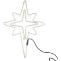 BOŻONARODZENIOWA DEKORACJA Z WĘŻA ŚWIETLNEGO LED- GWIAZDA BETLEJEMSKA 60 CM
