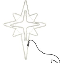 BOŻONARODZENIOWA DEKORACJA Z WĘŻA ŚWIETLNEGO LED- GWIAZDA BETLEJEMSKA 60 CM