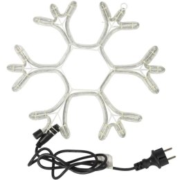 BOŻONARODZENIOWA DEKORACJA Z WĘŻA ŚWIETLNEGO LED- PŁATEK ŚNIEGU SNIEŻYNKA 38 CM