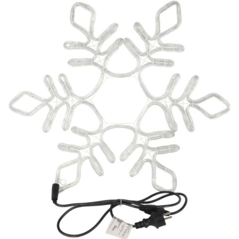 BOŻONARODZENIOWA DEKORACJA Z WĘŻA ŚWIETLNEGO LED- ŚNIEŻYNKA 56 CM