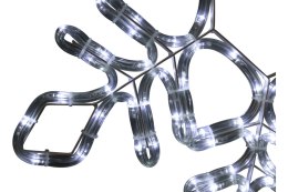 BOŻONARODZENIOWA DEKORACJA Z WĘŻA ŚWIETLNEGO LED- ŚNIEŻYNKA 56 CM