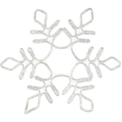 BOŻONARODZENIOWA DEKORACJA Z WĘŻA ŚWIETLNEGO LED- ŚNIEŻYNKA 56 CM