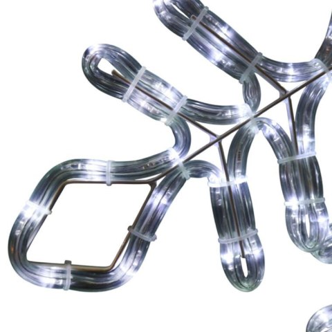 BOŻONARODZENIOWA DEKORACJA Z WĘŻA ŚWIETLNEGO LED- ŚNIEŻYNKA 56 CM