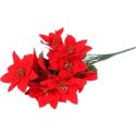 Bukiet 12 POINSECJI 42 cm KOLOR CZERWONY