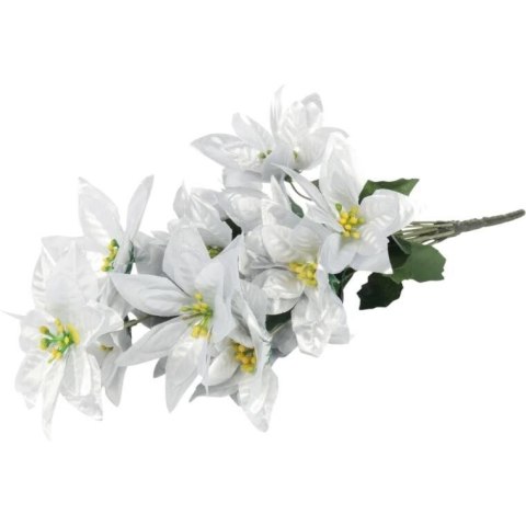 Bukiet 14 POINSECJI 44 cm KOLOR SREBRNY