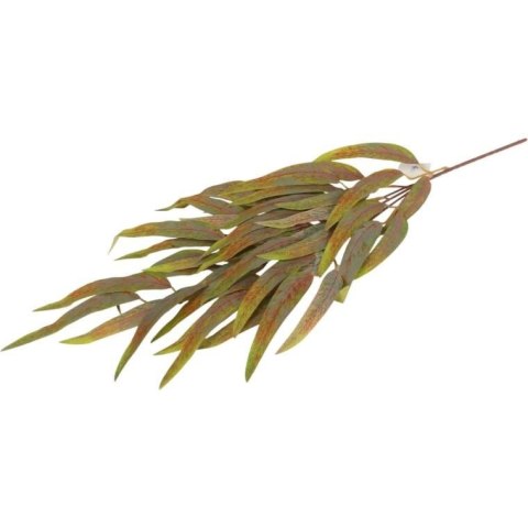 GAŁĄZKA LIŚCI PAPIRUSA 70 cm KOLOR ZIELONO CZERWONY
