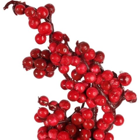 GAŁĄZKA z JARZĘBINĄ 42 CM czerwona