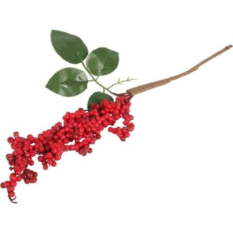 GAŁĄZKA z JARZĘBINĄ 42 CM czerwona
