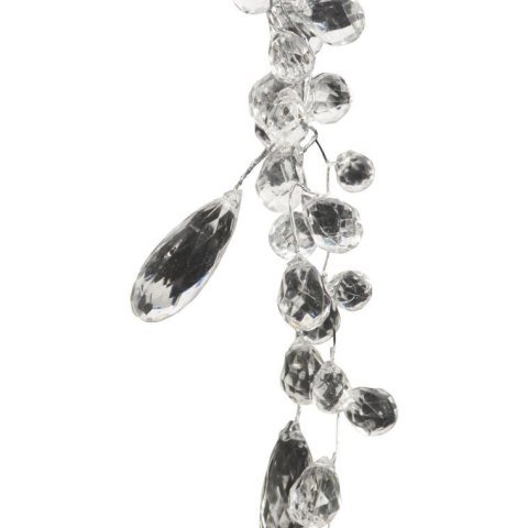 Girlanda dekoracyjna z kryształkami , potrójna gałązka do zawieszenia 25 cm