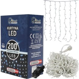 KURTYNA 200 LED ZASŁONA ŚWIETLNA LAMPKI ŚWIĘTA LAMPKA ŚWIĄTECZNA 2 x 1 m