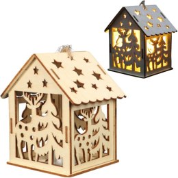 LAMPION ŚWIĄTECZNY LATARENKA DEKORACJA ŚWIETLNA LED BOŻE NARODZENIE 10 cm