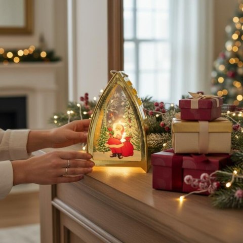 LAMPION ŚWIĄTECZNY LATARENKA DEKORACJA ŚWIETLNA LED BOŻE NARODZENIE MIKOŁAJ