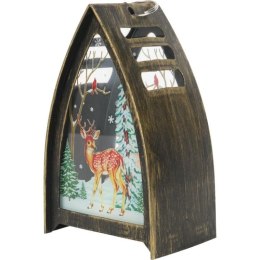 LAMPION ŚWIĄTECZNY LATARENKA DEKORACJA ŚWIETLNA LED BOŻE NARODZENIE RENIFER