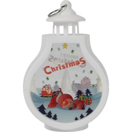 LAMPION ŚWIĄTECZNY LATARENKA DEKORACJA ŚWIETLNA LED BOŻE NARODZENIE reniferek