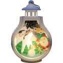 LAMPION ŚWIĄTECZNY LATARENKA DEKORACJA ŚWIETLNA LED BOŻE NARODZENIE z mikołajem