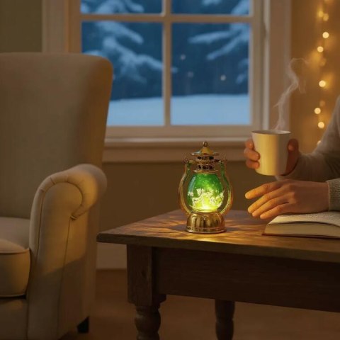 LAMPION ŚWIĄTECZNY LATARENKA DEKORACJA ŚWIETLNA LED BOŻE NARODZENIE