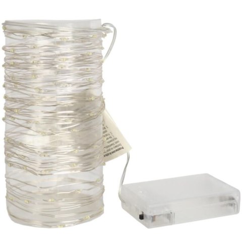 LAMPKI CHOINKOWE 120 LED IP20 ZIMNY BIAŁY NA BATERIE