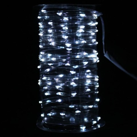 LAMPKI CHOINKOWE 120 LED IP20 ZIMNY BIAŁY NA BATERIE