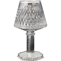 Lampka stołowa LED bateria, przezroczysta 12 cm