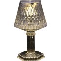 Lampka stołowa LED bateria, przezroczysta 12 cm