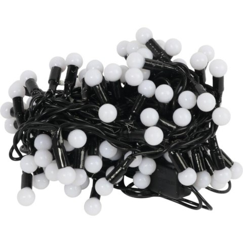 Lampki choinkowe na sznurze 100 LED PEREŁKI NIEBIESKIE