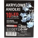 Lampki choinkowe na sznurze AKRYLOWE ANIOŁKI 10 led na baterie
