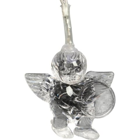 Lampki choinkowe na sznurze AKRYLOWE ANIOŁKI 10 led na baterie