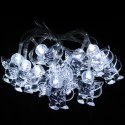 Lampki choinkowe na sznurze AKRYLOWE ANIOŁKI 10 led na baterie