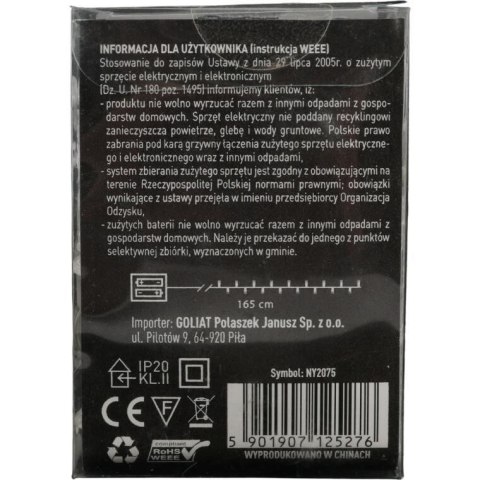 Lampki choinkowe na sznurze AKRYLOWE RENIFERY 10 led na baterie