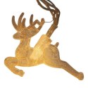 Lampki choinkowe na sznurze AKRYLOWE RENIFERY 10 led na baterie